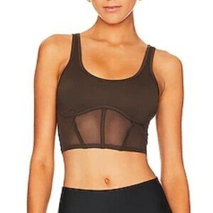 ALO YOGA Airbrush Mesh Corset Tank  - small